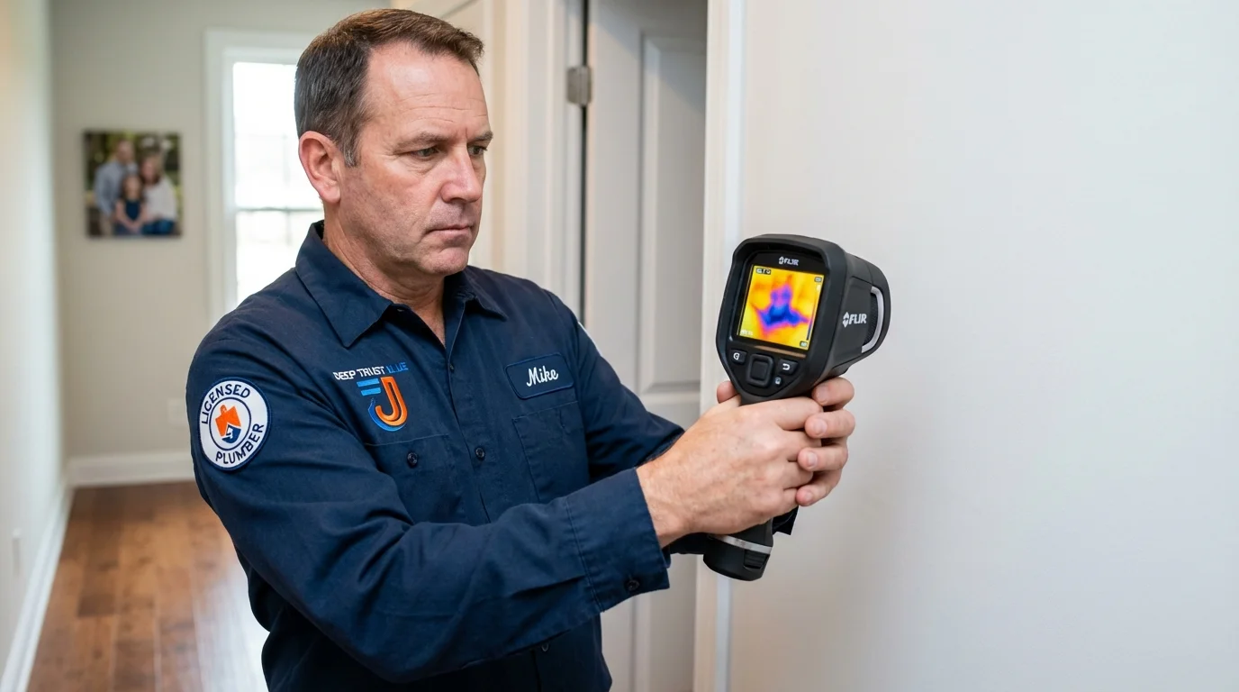 Thermal imaging leak detection by Johns Plumbing LLC in Aptos